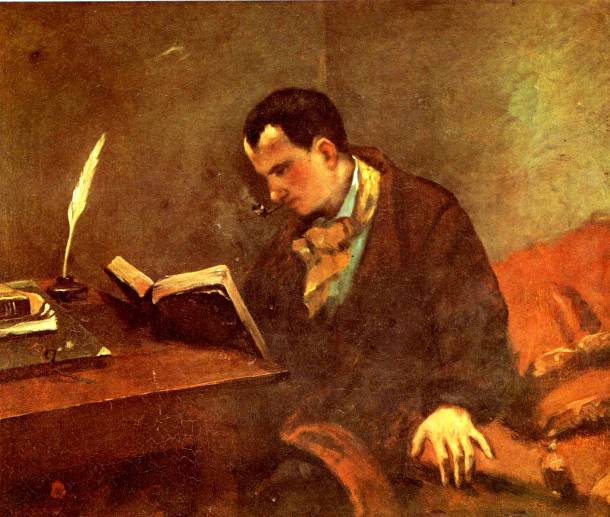 Portrait de Charles Baudelaire, Gustave Courbet