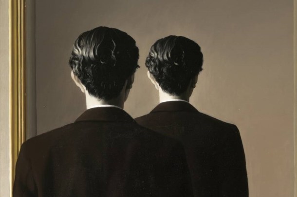 "La reproduction interdiction", René Magritte (détail)