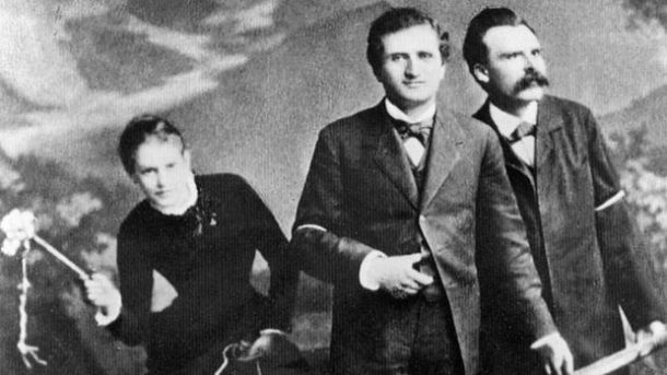 Lou Salomé, Paul Rée, Friedrich Nietzsche (photo)